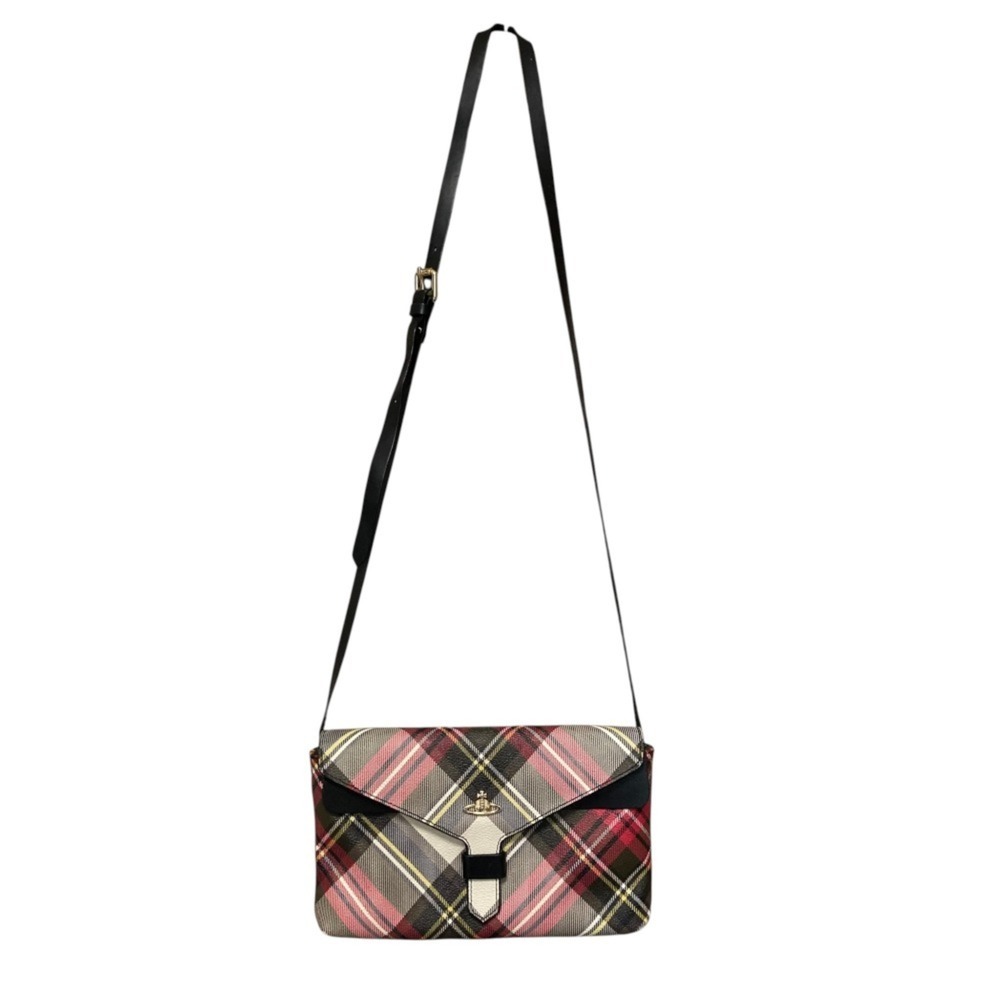Vivienne Westwood Check Shoulder Bag, Multicolor, Women's